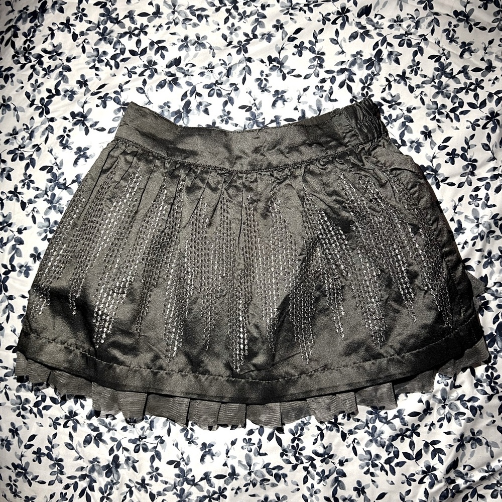 NKY 3A Skirts Toddler 3 black Jean and silver (both)